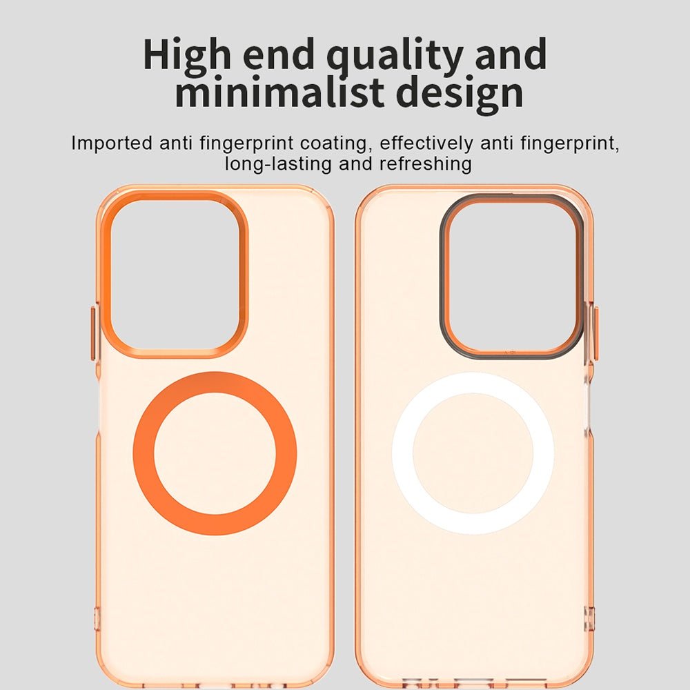 Techsuit Xiaomi Redmi 15C 4G / 5G / Poco C85 4G - Σκληρή Θήκη με Πλαίσιο Σιλικόνης και MagSafe - CandyCase MagSafe - Orange