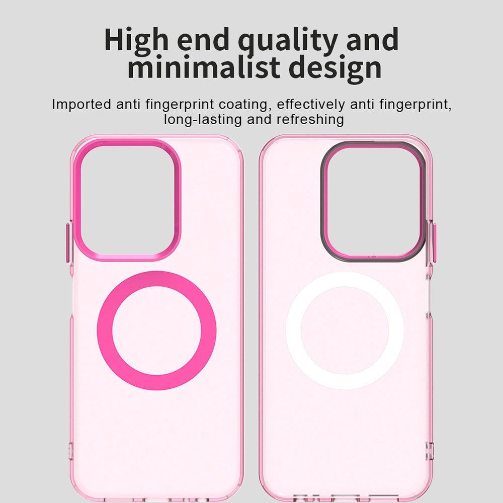 Techsuit Xiaomi Redmi 15C 4G / 5G / Poco C85 4G - Σκληρή Θήκη με Πλαίσιο Σιλικόνης και MagSafe - CandyCase MagSafe - Pink