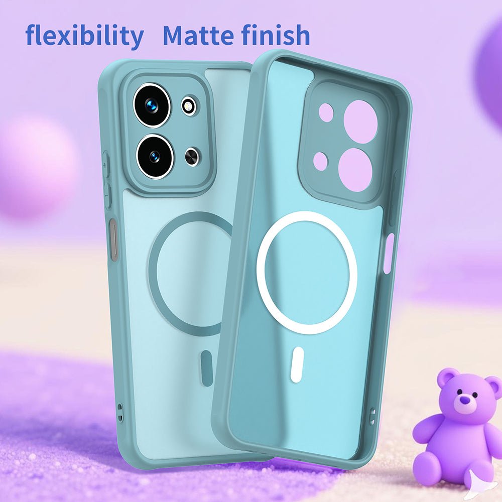 Techsuit Xiaomi Redmi 15C 4G / 5G - Σκληρή Θήκη με Πλαίσιο Σιλικόνης και MagSafe - HaloFrost II MagSafe - Mint Green