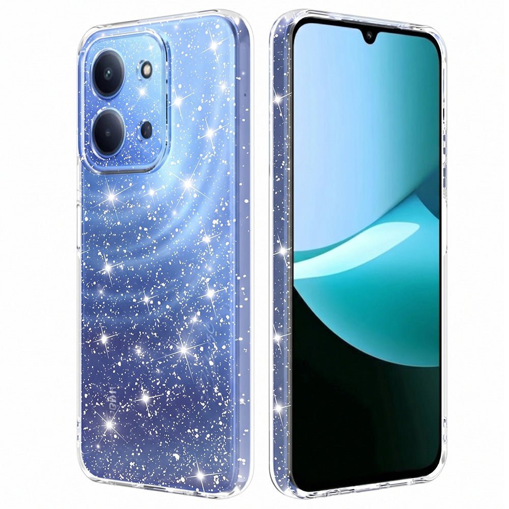 Techsuit Xiaomi Redmi 15C 4G / Redmi 15C 5G - Θήκη Σιλικόνης με Glitter - SparkleSkin - Clear