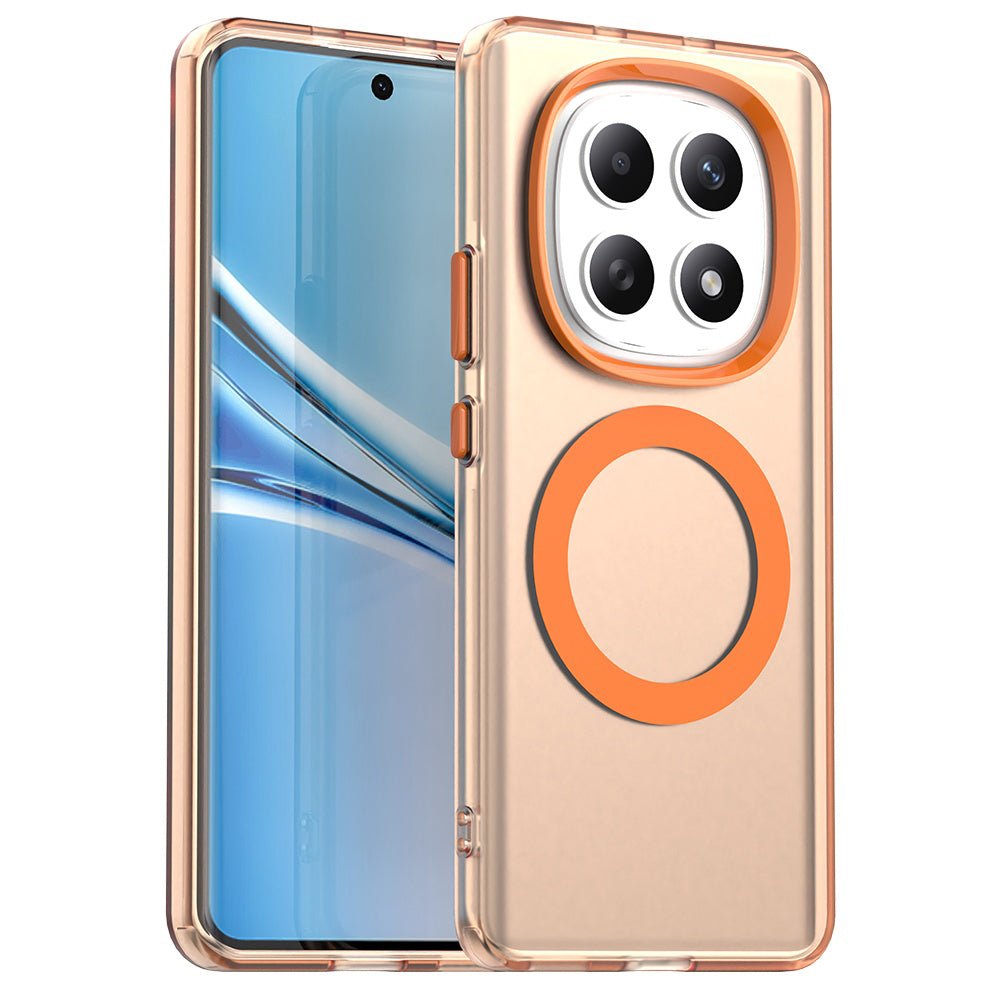 Techsuit Xiaomi Redmi Note 15 4G / 5G / Poco M8 5G - Σκληρή Θήκη με Πλαίσιο Σιλικόνης και MagSafe - CandyCase MagSafe - Orange