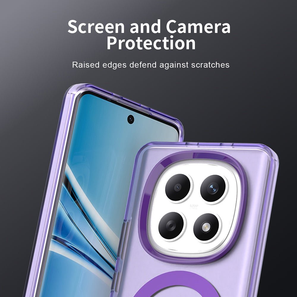 Techsuit Xiaomi Redmi Note 15 4G / 5G / Poco M8 5G - Σκληρή Θήκη με Πλαίσιο Σιλικόνης και MagSafe - CandyCase MagSafe - Purple