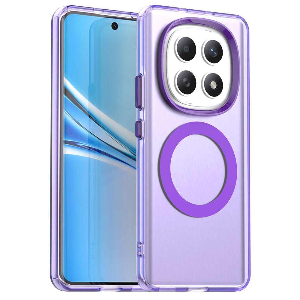 Techsuit Xiaomi Redmi Note 15 4G / 5G / Poco M8 5G - Σκληρή Θήκη με Πλαίσιο Σιλικόνης και MagSafe - CandyCase MagSafe - Purple