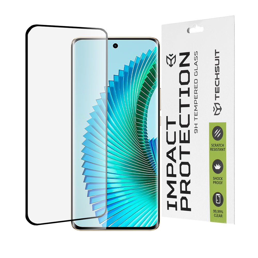 Techsuit Xiaomi Redmi Note 15 5G / Poco M8 5G - Full Screen Full Glue Αντιχαρακτικό Γυαλί Οθόνης - 3D Curved Screen - Black