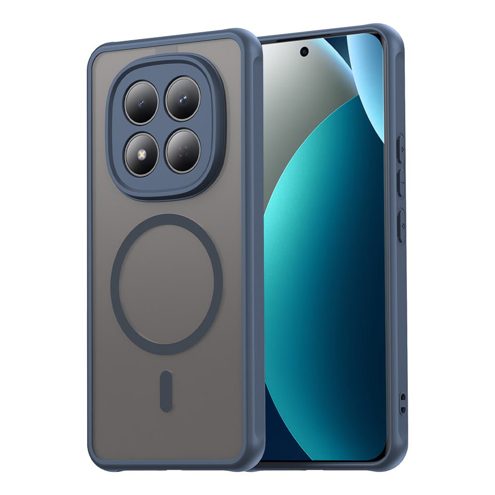 Techsuit Xiaomi Redmi Note 15 Pro 4G - Σκληρή Θήκη με Πλαίσιο Σιλικόνης και MagSafe - HaloFrost II MagSafe - Navy Blue