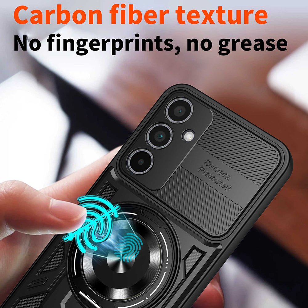 Techsuit Xiaomi Redmi Note 15 Pro 5G - Σκληρή Θήκη με Δαχτυλίδι Συγκράτησης - RuggedCam - Black