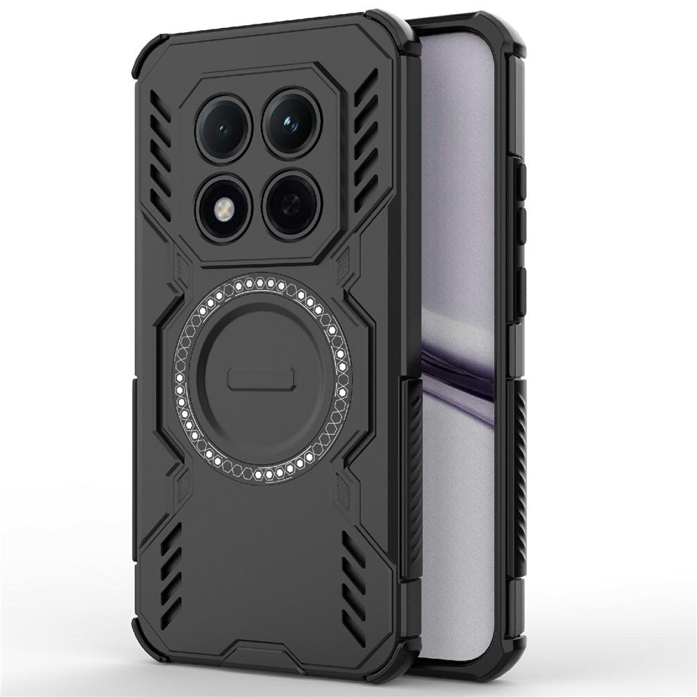 Techsuit Xiaomi Redmi Note 15 Pro 5G - Σκληρή Θήκη με Πλαίσιο Σιλικόνης και MagSafe - ArmorMag - Black