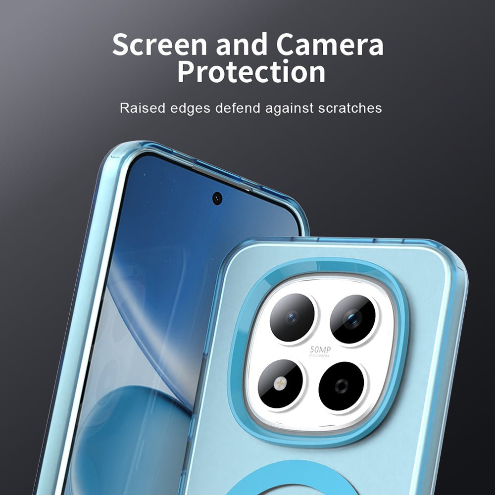 Techsuit Xiaomi Redmi Note 15 Pro 5G - Σκληρή Θήκη με Πλαίσιο Σιλικόνης και MagSafe - CandyCase MagSafe - Blue