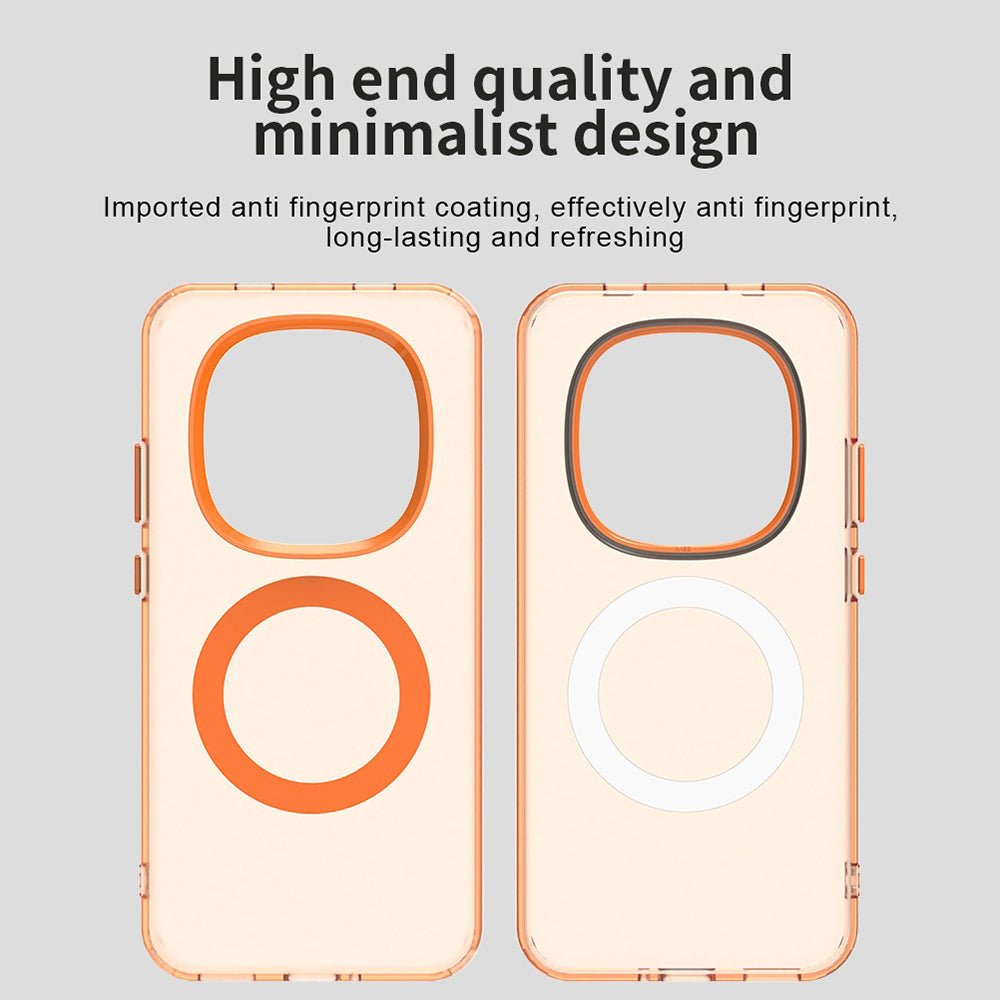 Techsuit Xiaomi Redmi Note 15 Pro 5G - Σκληρή Θήκη με Πλαίσιο Σιλικόνης και MagSafe - CandyCase MagSafe - Orange