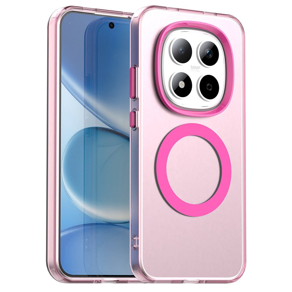 Techsuit Xiaomi Redmi Note 15 Pro 5G - Σκληρή Θήκη με Πλαίσιο Σιλικόνης και MagSafe - CandyCase MagSafe - Pink