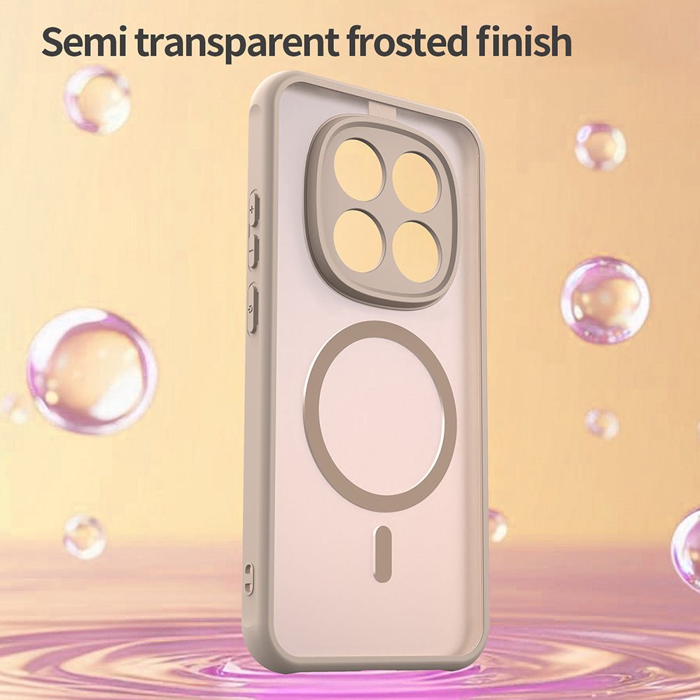 Techsuit Xiaomi Redmi Note 15 Pro 5G - Σκληρή Θήκη με Πλαίσιο Σιλικόνης και MagSafe - HaloFrost II MagSafe - Gold
