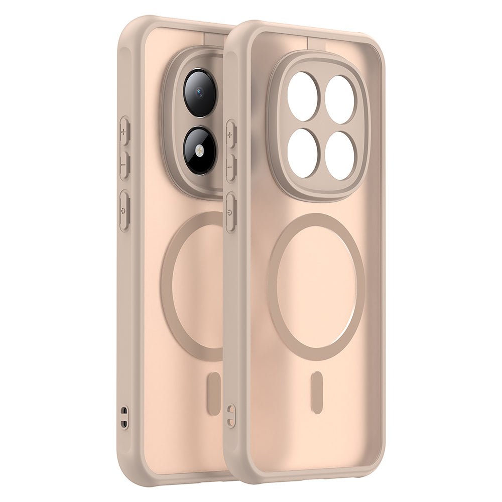 Techsuit Xiaomi Redmi Note 15 Pro 5G - Σκληρή Θήκη με Πλαίσιο Σιλικόνης και MagSafe - HaloFrost II MagSafe - Gold