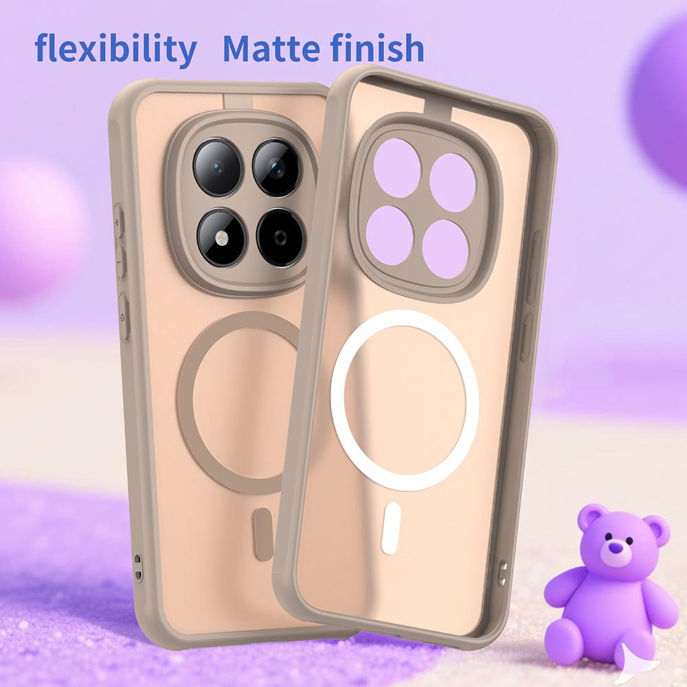 Techsuit Xiaomi Redmi Note 15 Pro 5G - Σκληρή Θήκη με Πλαίσιο Σιλικόνης και MagSafe - HaloFrost II MagSafe - Gold