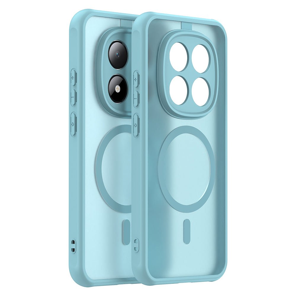 Techsuit Xiaomi Redmi Note 15 Pro 5G - Σκληρή Θήκη με Πλαίσιο Σιλικόνης και MagSafe - HaloFrost II MagSafe - Mint Green