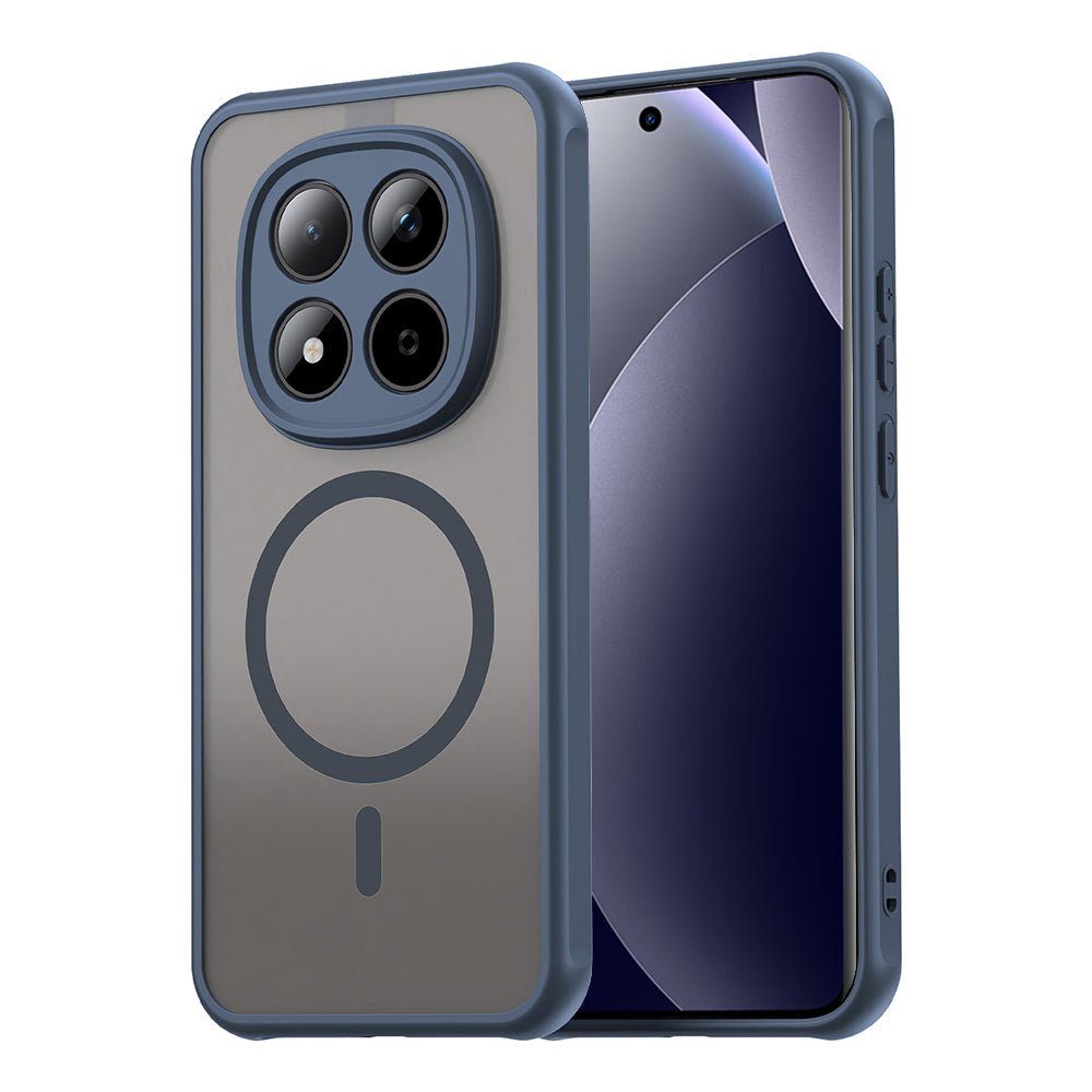 Techsuit Xiaomi Redmi Note 15 Pro 5G - Σκληρή Θήκη με Πλαίσιο Σιλικόνης και MagSafe - HaloFrost II MagSafe - Navy Blue
