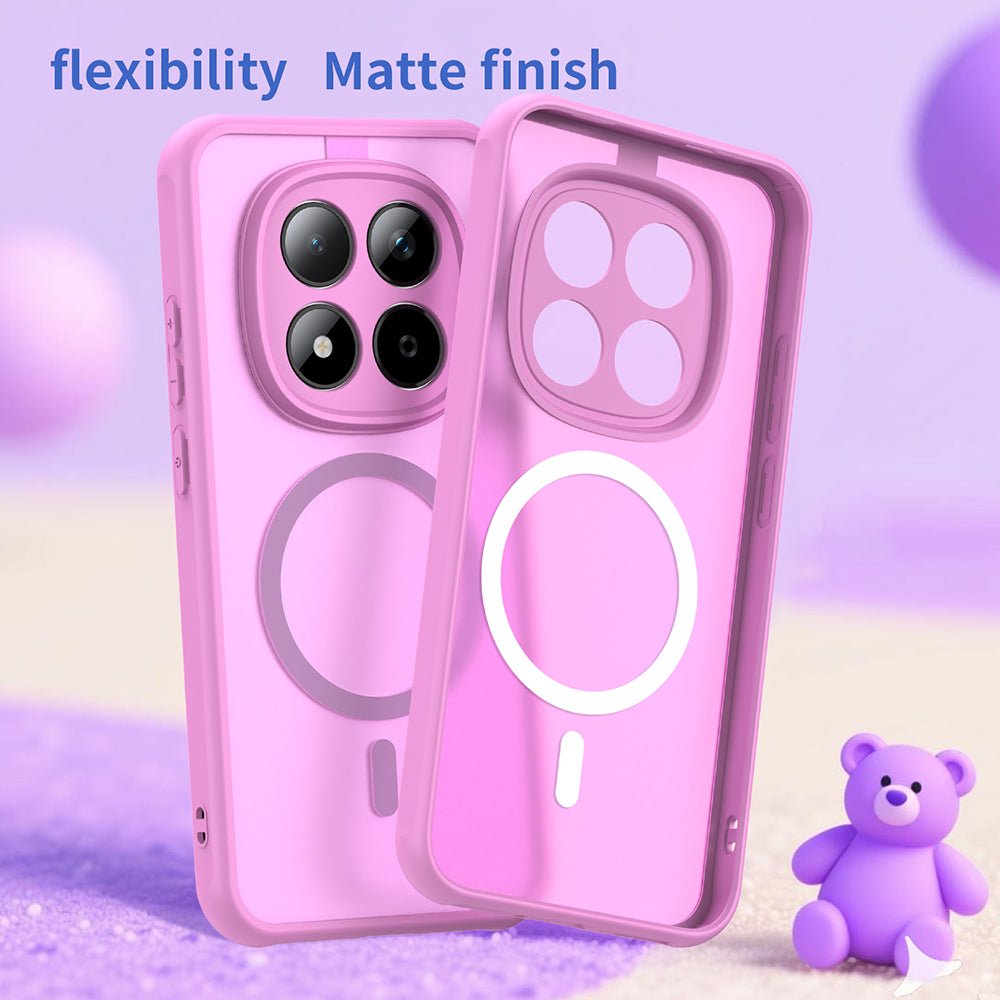 Techsuit Xiaomi Redmi Note 15 Pro 5G - Σκληρή Θήκη με Πλαίσιο Σιλικόνης και MagSafe - HaloFrost II MagSafe - Pink