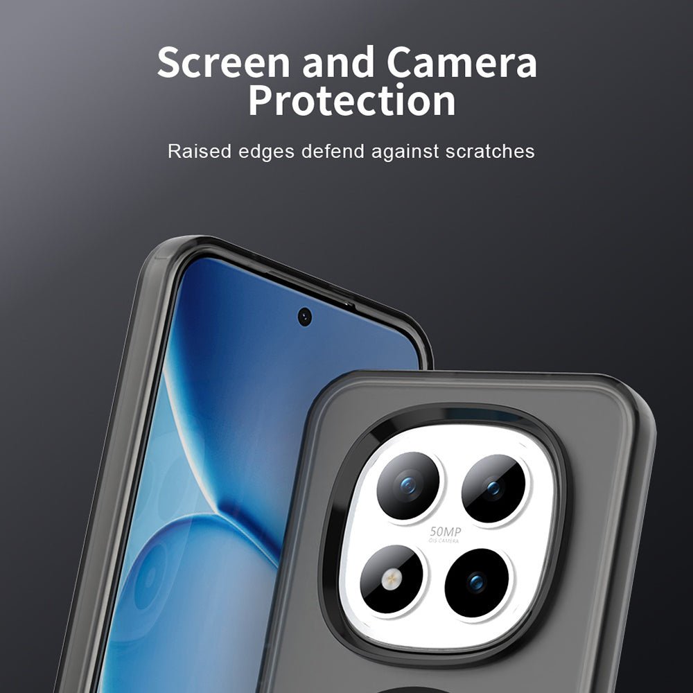 Techsuit Xiaomi Redmi Note 15 Pro Plus 5G / Poco M8 Pro 5G - Σκληρή Θήκη με Πλαίσιο Σιλικόνης και MagSafe - CandyCase MagSafe - Black