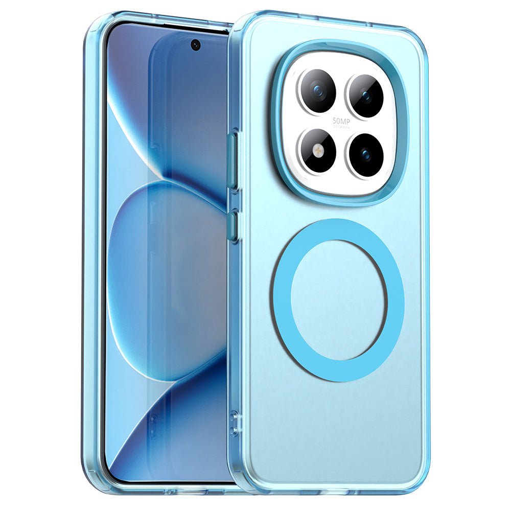 Techsuit Xiaomi Redmi Note 15 Pro Plus 5G / Poco M8 Pro 5G - Σκληρή Θήκη με Πλαίσιο Σιλικόνης και MagSafe - CandyCase MagSafe - Blue