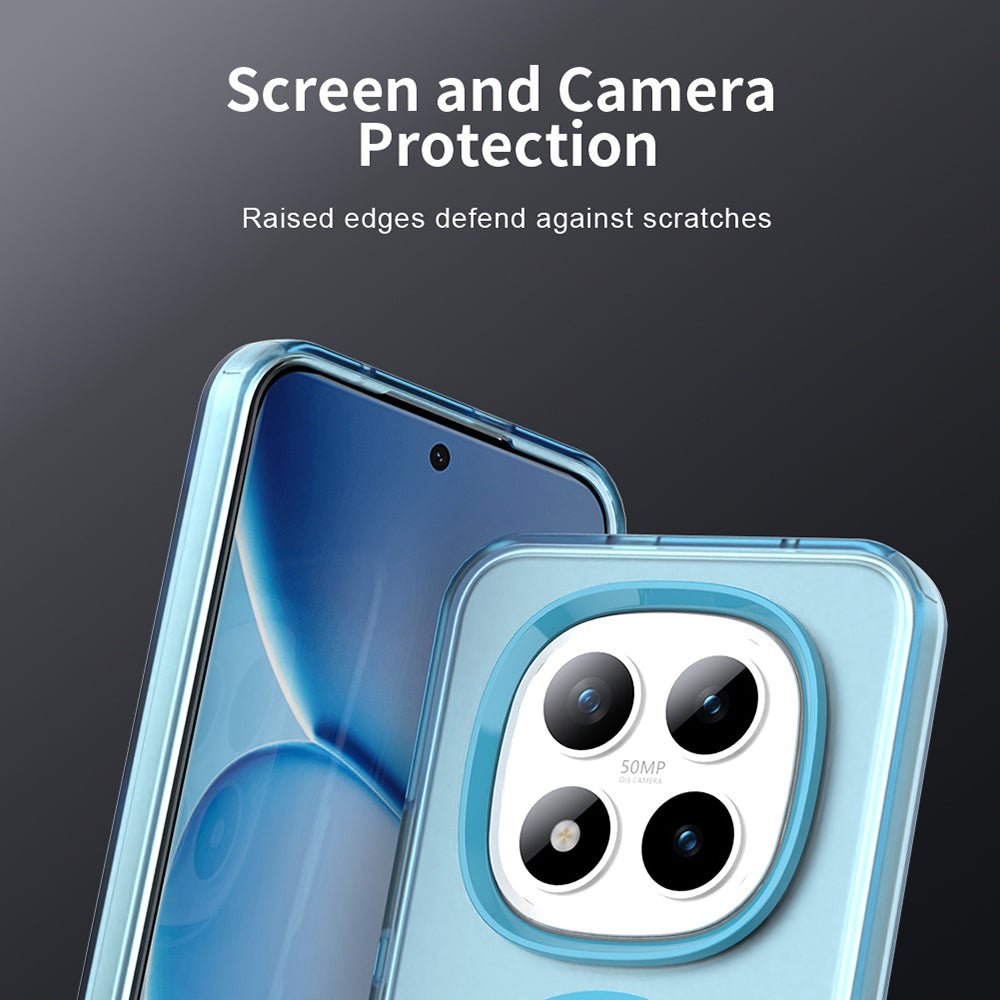 Techsuit Xiaomi Redmi Note 15 Pro Plus 5G / Poco M8 Pro 5G - Σκληρή Θήκη με Πλαίσιο Σιλικόνης και MagSafe - CandyCase MagSafe - Blue