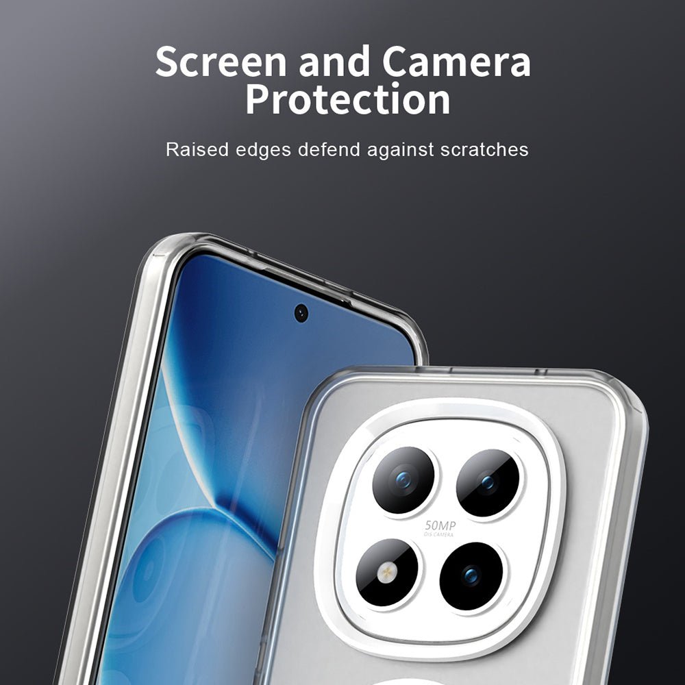 Techsuit Xiaomi Redmi Note 15 Pro Plus 5G / Poco M8 Pro 5G - Σκληρή Θήκη με Πλαίσιο Σιλικόνης και MagSafe - CandyCase MagSafe - White