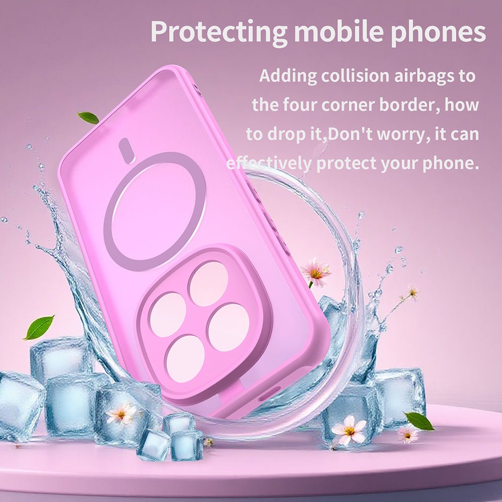 Techsuit Xiaomi Redmi Note 15 Pro Plus 5G / Poco M8 Pro 5G - Σκληρή Θήκη με Πλαίσιο Σιλικόνης και MagSafe - HaloFrost II MagSafe - Pink