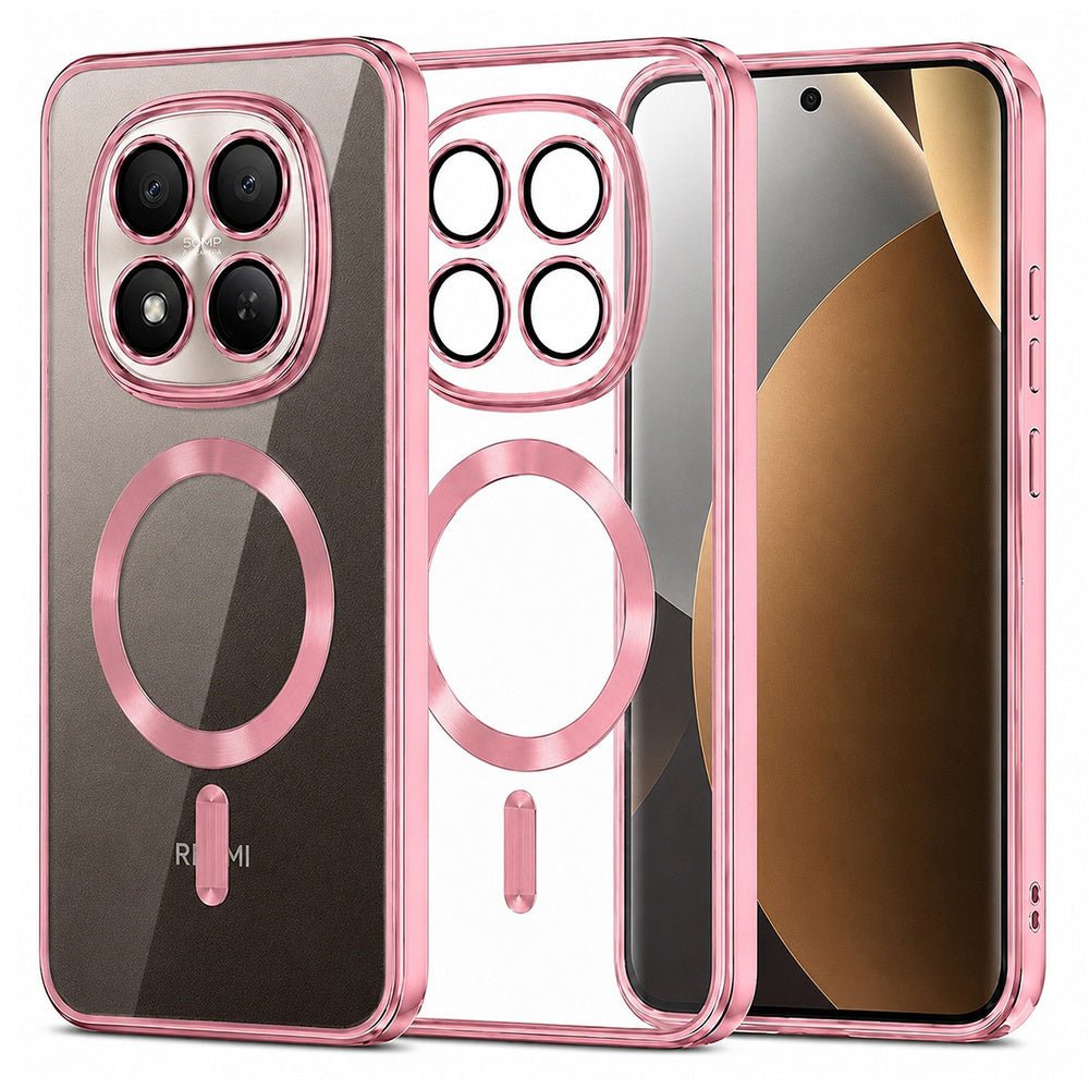 Techsuit Xiaomi Redmi Note 15 Pro Plus 5G / Poco M8 Pro 5G - Θήκη Σιλικόνης - Luxury Crystal MagSafe - Pink