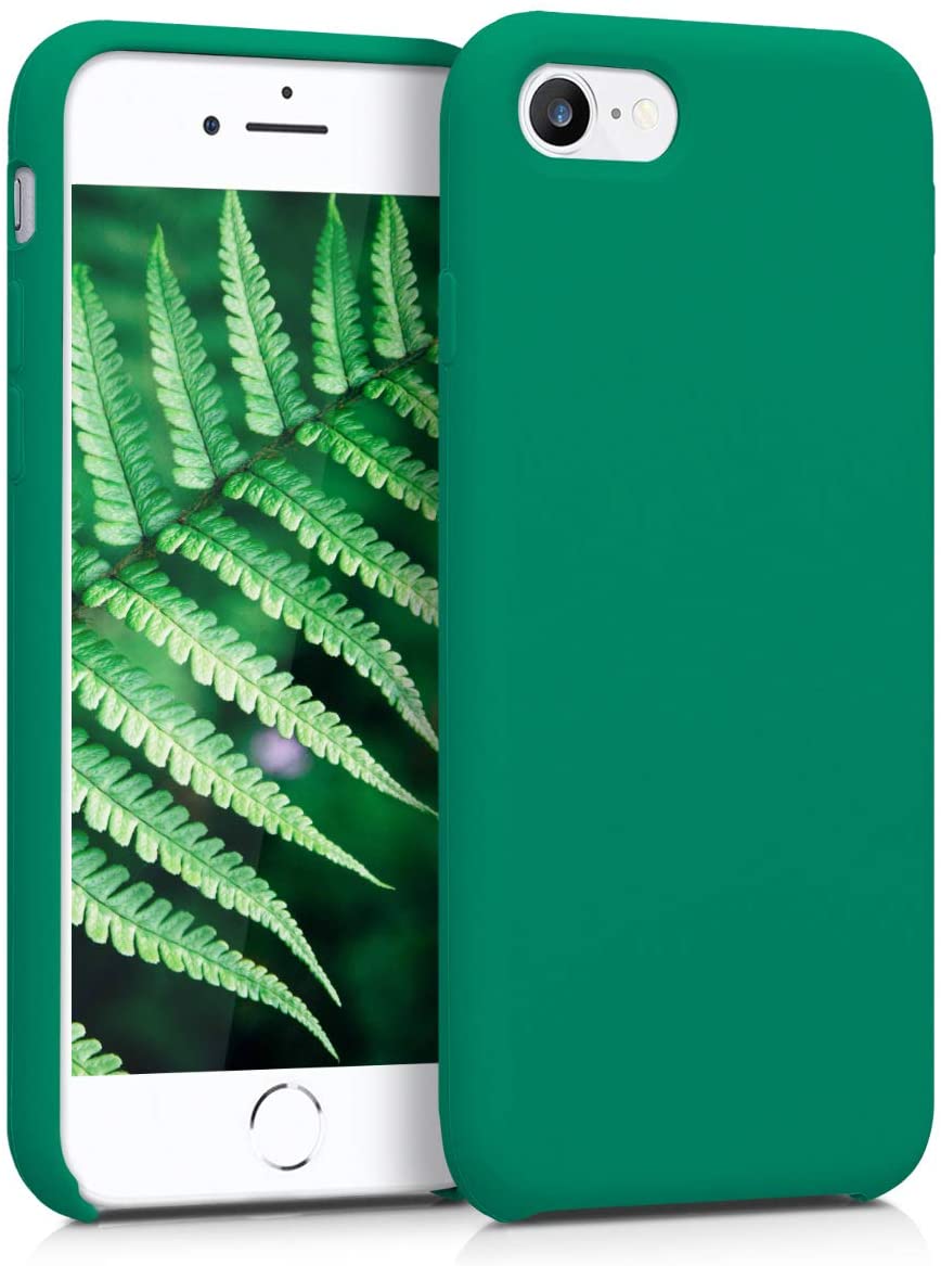 KW iPhone SE 2022 / SE 2020 / 7 / 8 Θήκη Σιλικόνης Rubber TPU - Emerald Green - 40225.142