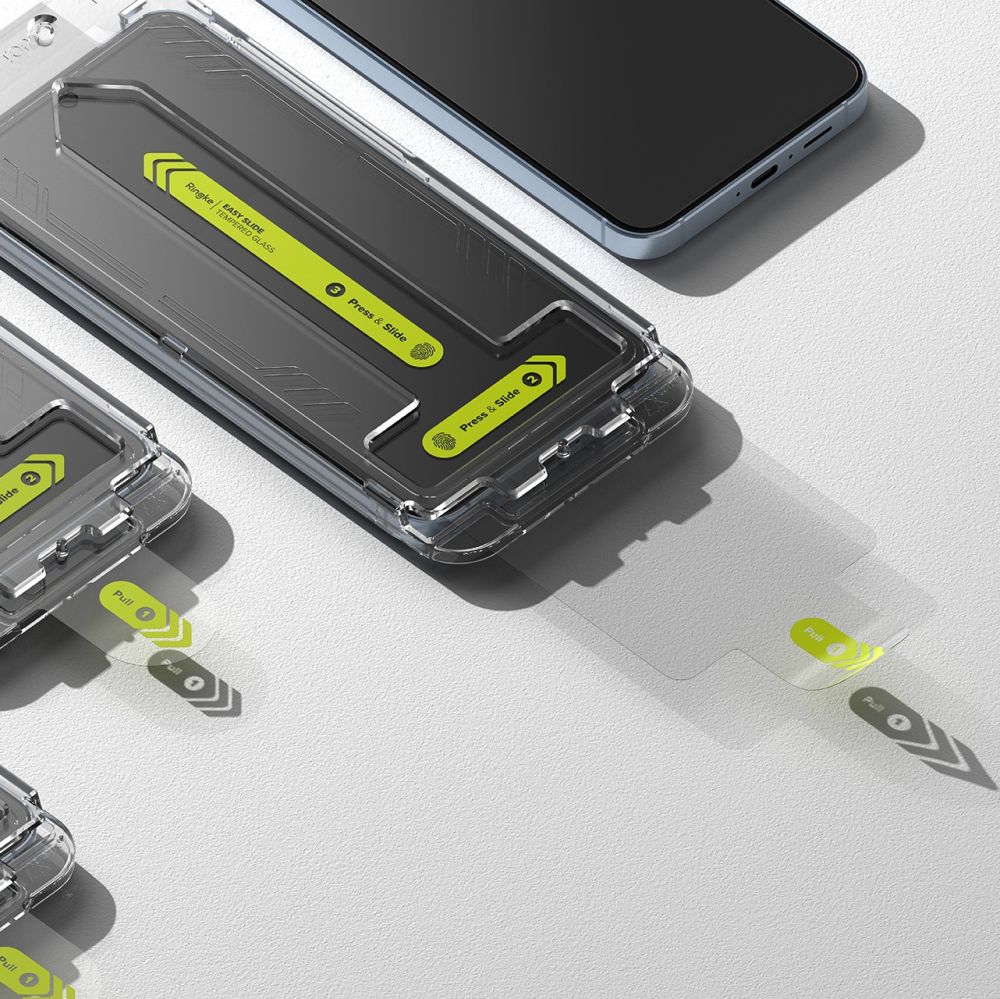 Ringke Samsung Galaxy A55 5G Easy Slide 2.5D 9H Case Friendly Αντιχαρακτικό Γυαλί Οθόνης - 2 Τεμάχια - Clear