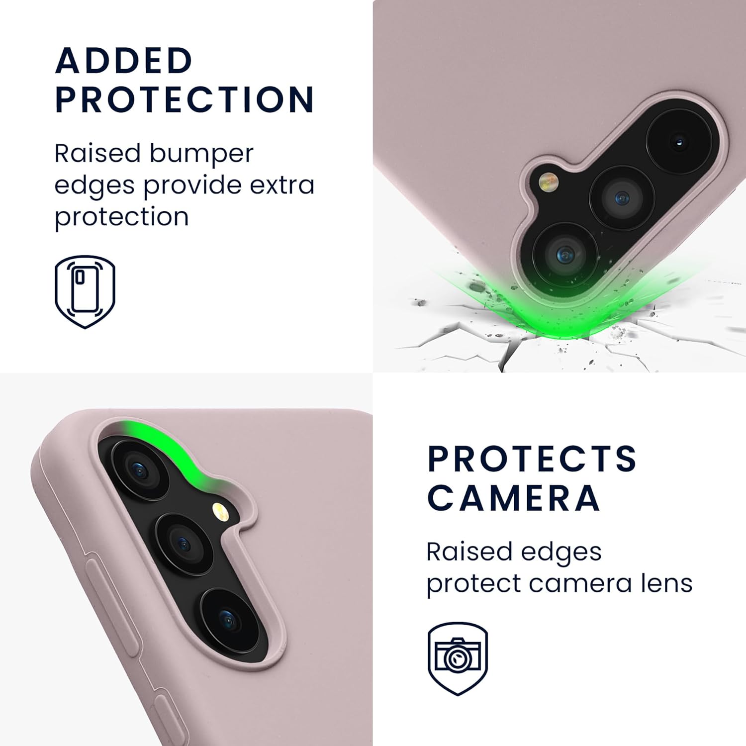 KW Samsung Galaxy A55 5G Θήκη Σιλικόνης Rubberized TPU - Purple Cloud