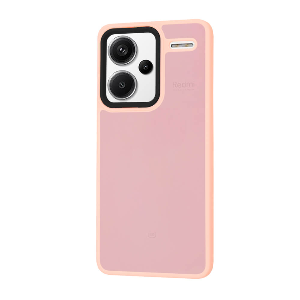 Techsuit Xiaomi Redmi Note 13 Pro+ 5G - HaloFrost Series - Σκληρή Θήκη με Πλαίσιο Σιλικόνης - Pink