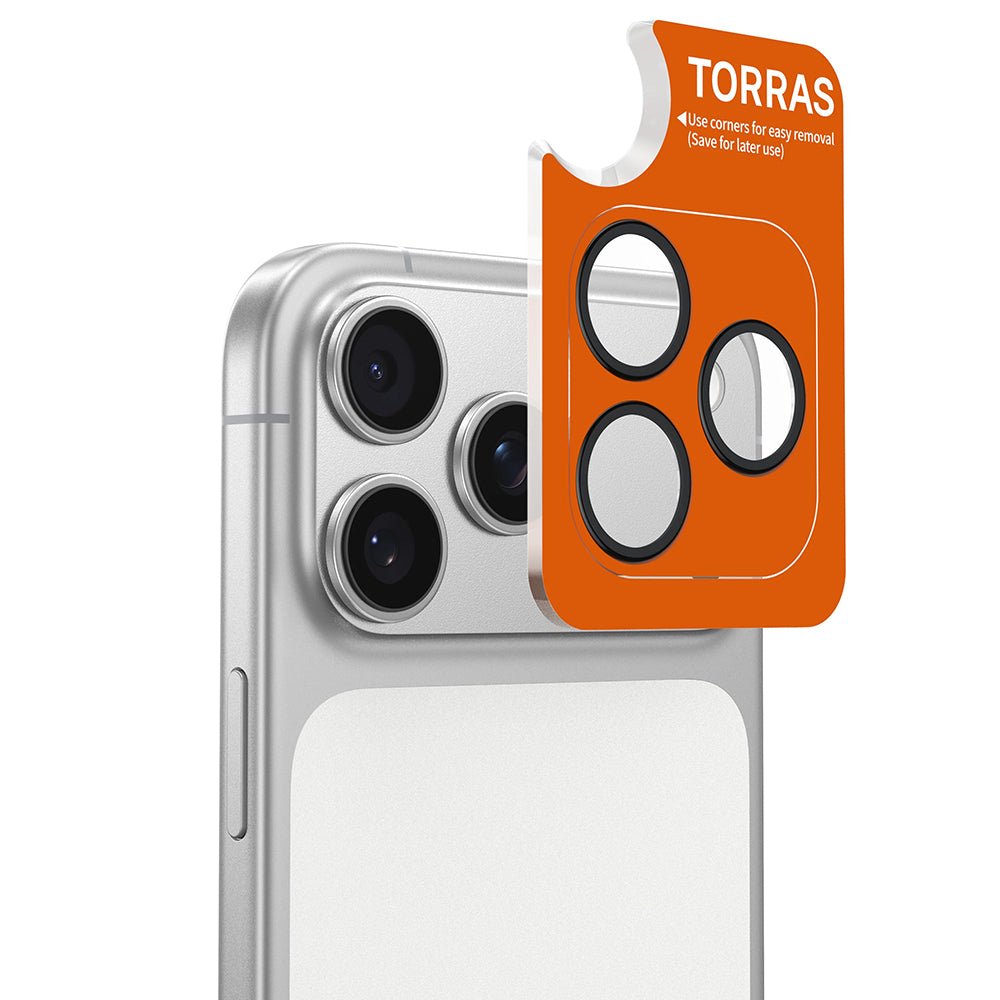 Torras iPhone 17 Pro Max - Αντιχαρακτικό Γυαλί για την Κάμερα - Lensguard - Black