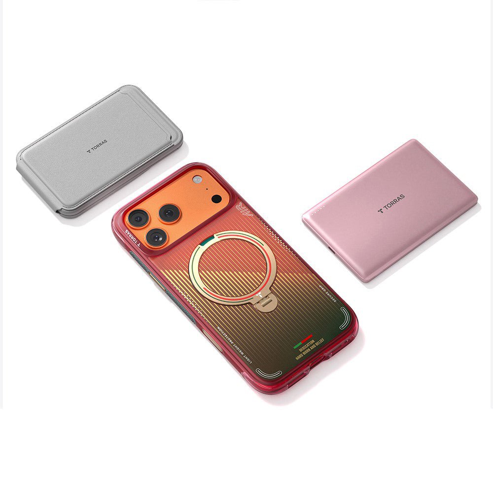 Torras iPhone 17 Pro - Σκληρή θήκη με Περιστρεφόμενο Stand / MagSafe - Ostand O3 Air Series - Glory Slash
