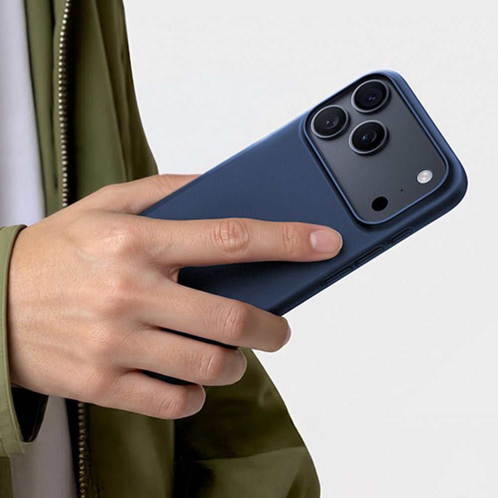 Torras iPhone 18 Pro / iPhone 17 Pro - Σκληρή Θήκη με Πλαίσιο Σιλικόνης και MagSafe - OriginFit-Mag Series - Deep Blue