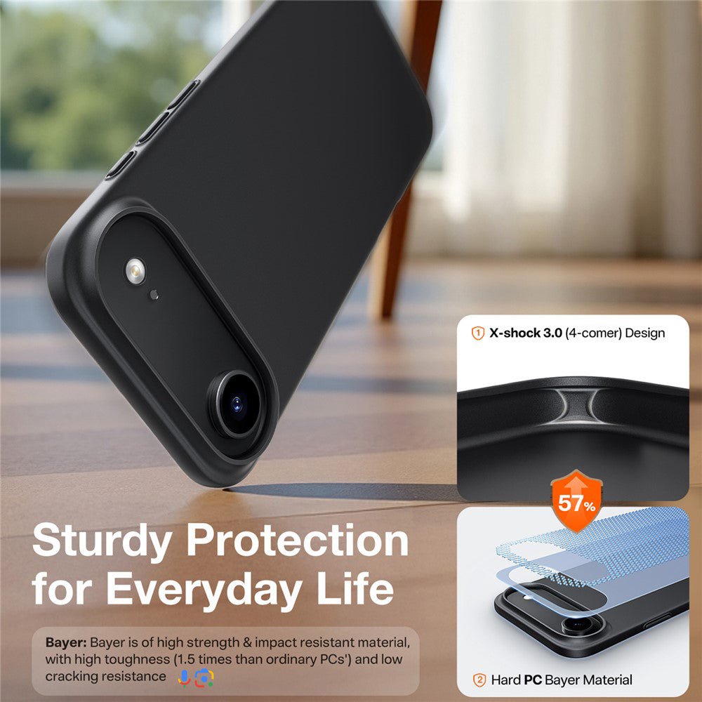 Torras iPhone Air - Θήκη Σιλικόνης με MagSafe - SlimFit Series - Black