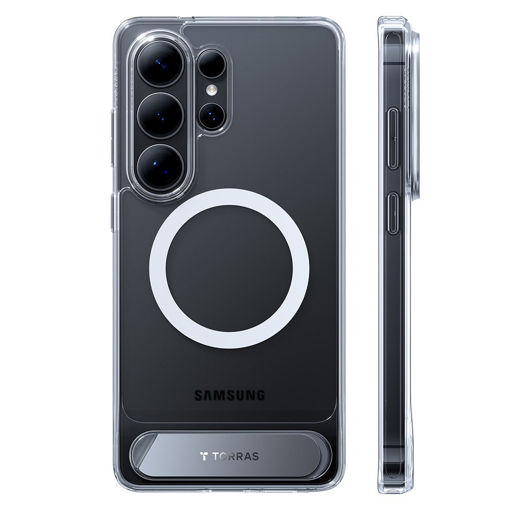 Torras Samsung Galaxy S26 Ultra - Σκληρή θήκη με MagSafe και Stand - Pstand - Clear
