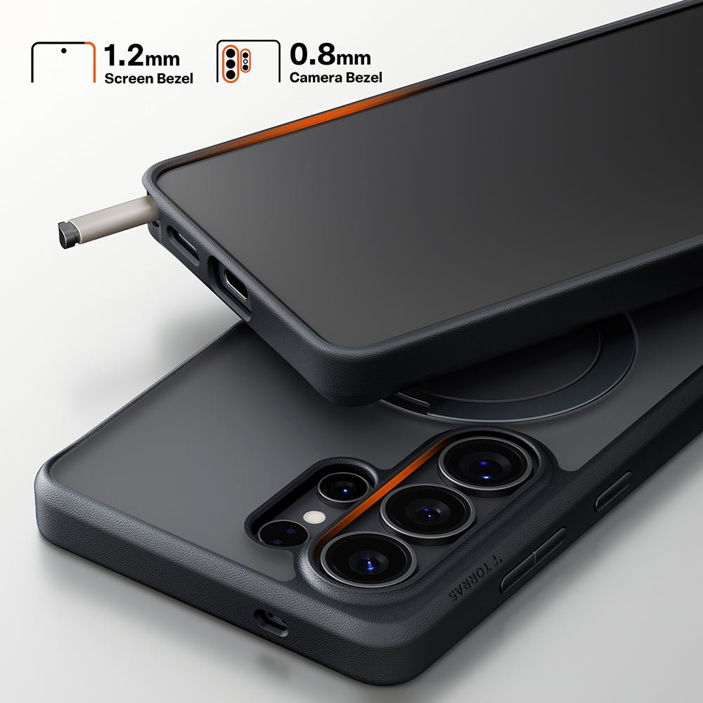 Torras Samsung Galaxy S26 Ultra - Σκληρή θήκη με Περιστρεφόμενο Stand / MagSafe - Ostand Spin Series - Black