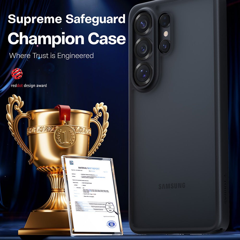 Torras Samsung Galaxy S26 Ultra - Σκληρή Θήκη με Πλαίσιο Σιλικόνης - Guardian Series - Black