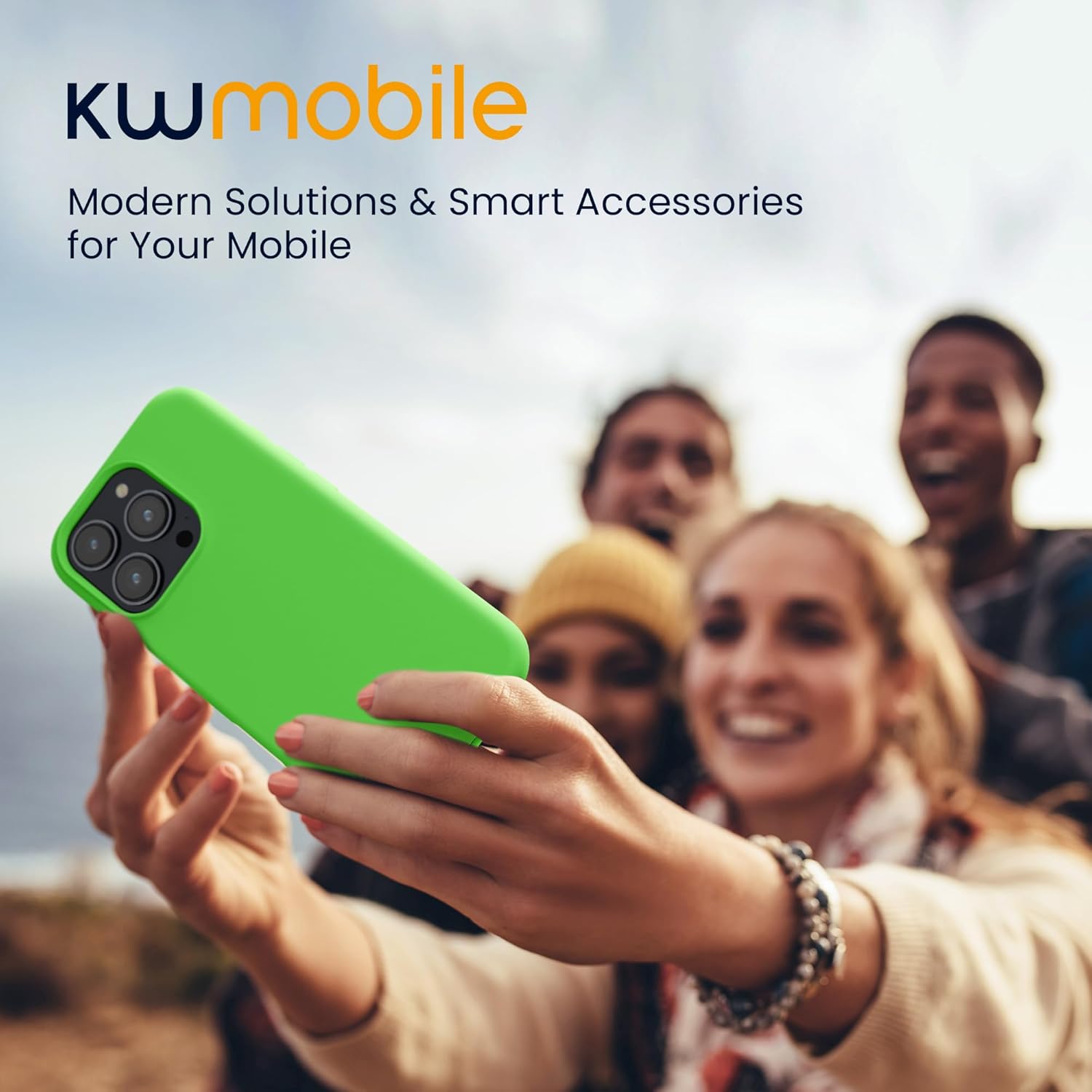 KW iPhone 16 Pro Max Θήκη Σιλικόνης Rubberized TPU - Lime Green