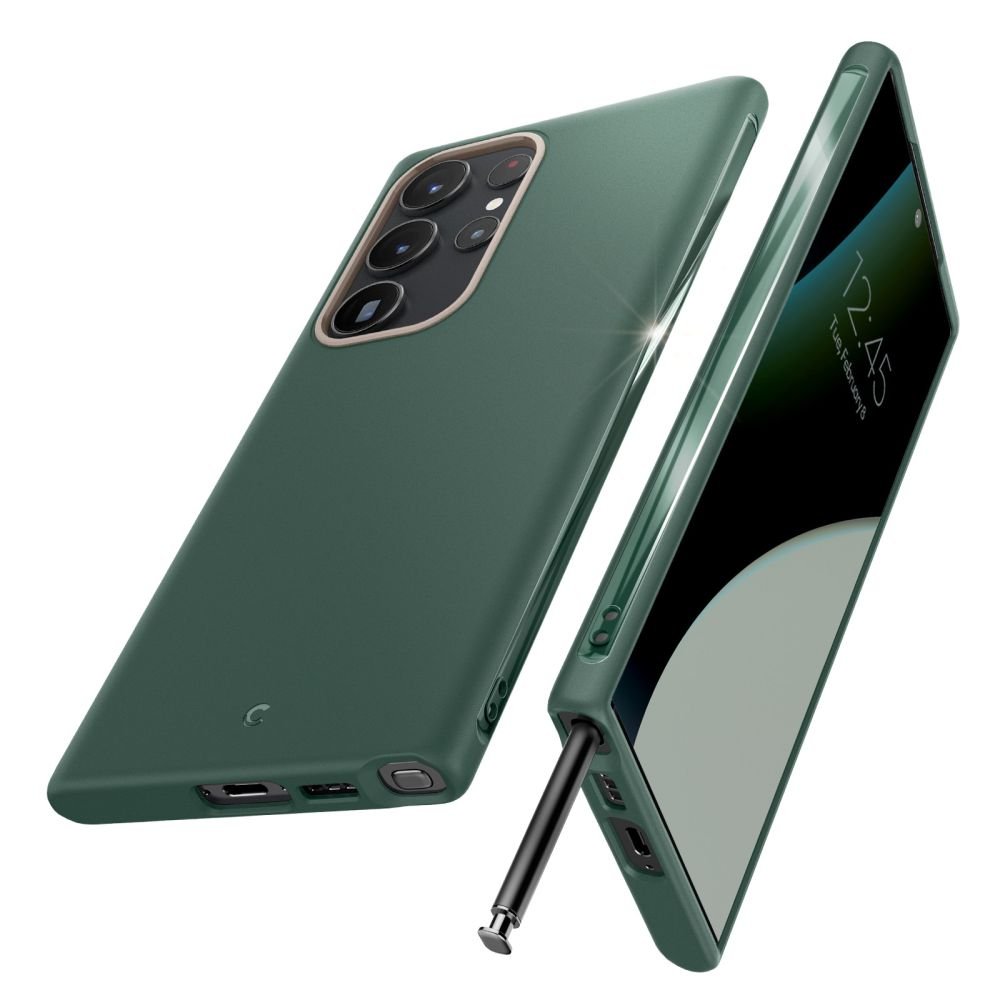 Spigen Cyrill Samsung Galaxy S23 Ultra Ultra Color Mag Θήκη Σιλικόνης TPU - Kale
