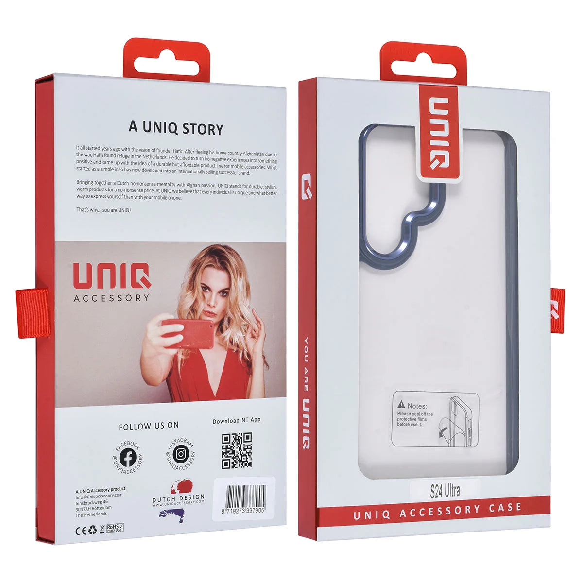 Tuniq Samsung Galaxy S24 Ultra - Σκληρή Θήκη με Πλαίσιο Σιλικόνης - Μπλε / Διάφανο