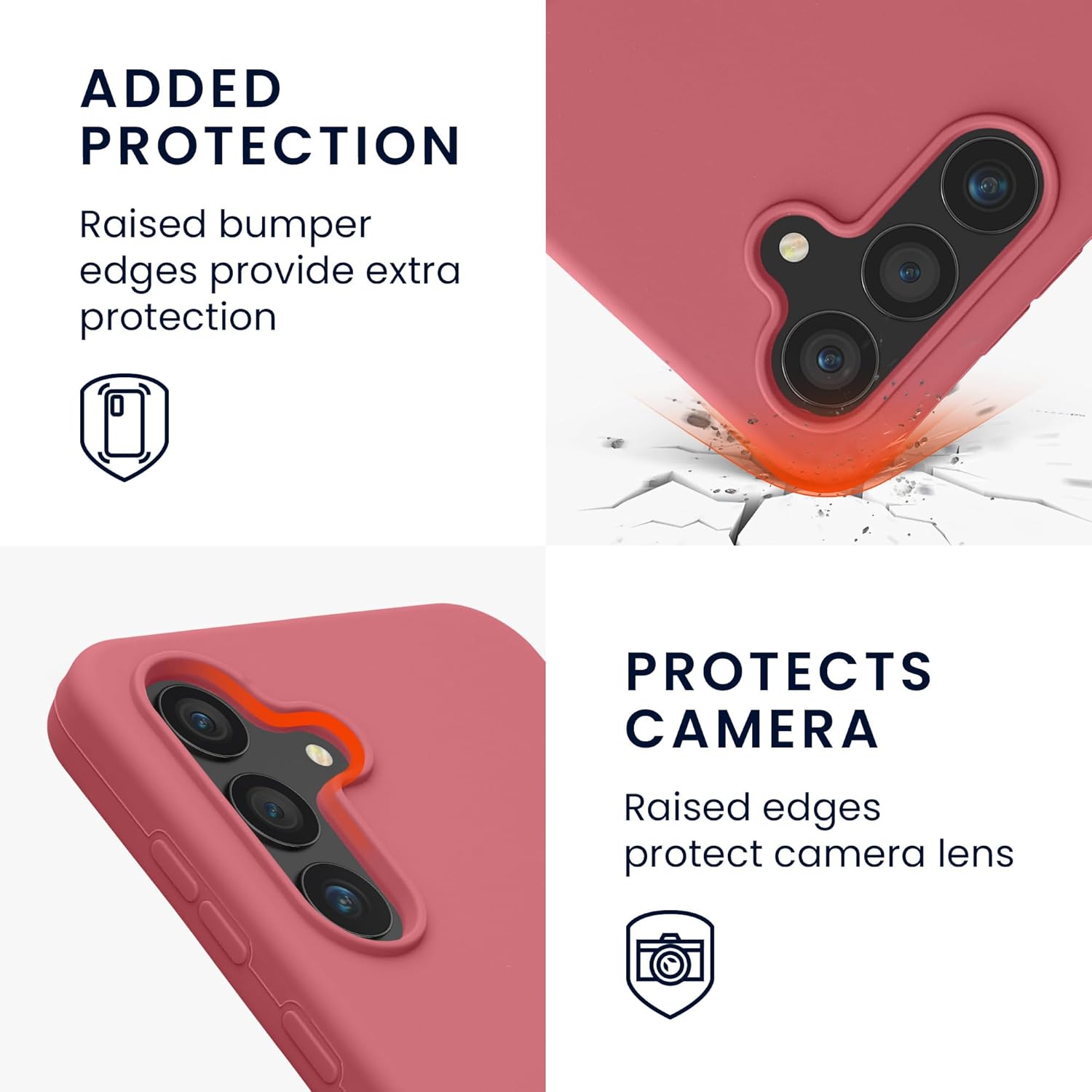 KW Samsung Galaxy S24 FE Θήκη Σιλικόνης Rubberized TPU - Dark Rose