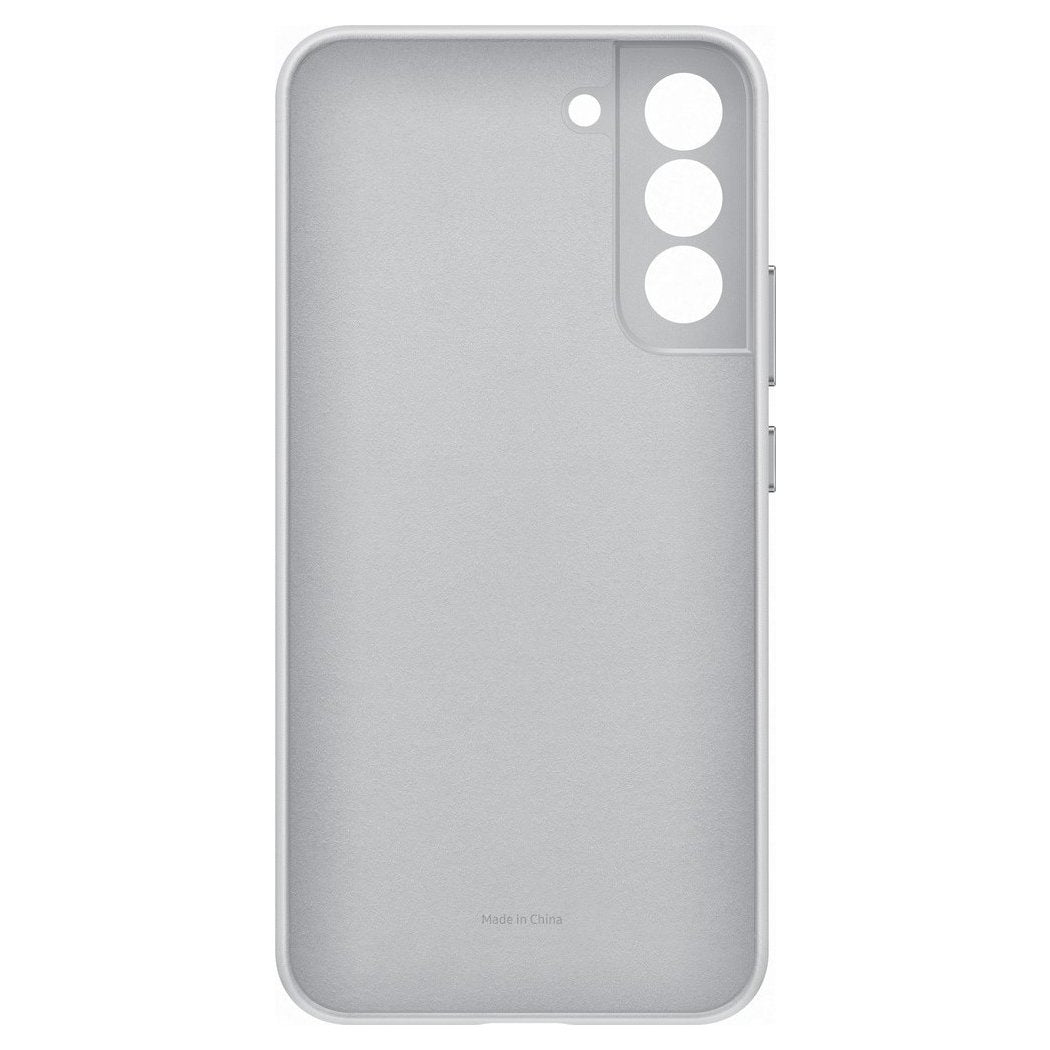 Samsung Genuine Leather Cover Samsung Galaxy S22 Plus Θήκη από Γνήσιο Δέρμα - Light Grey - EF-VS906LJEGWW