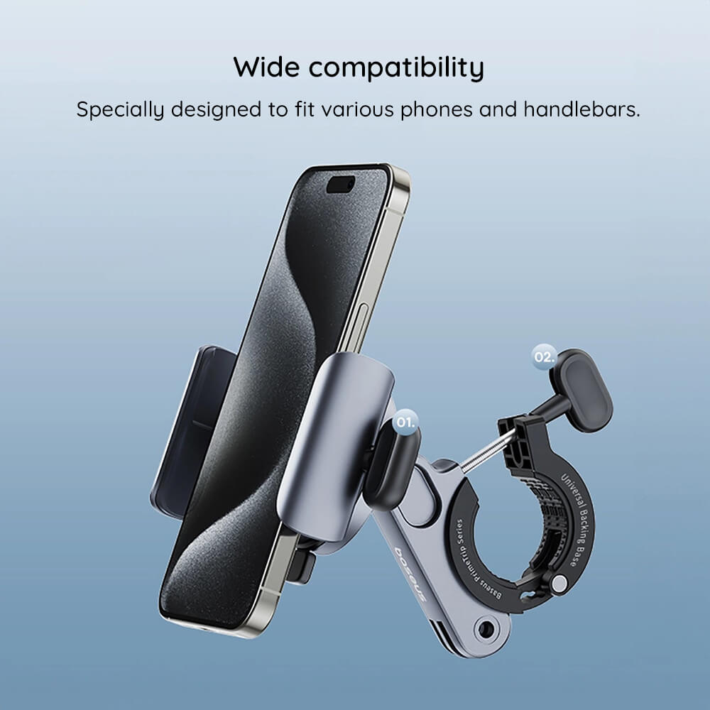 Baseus PrimeTrip Series - Universal Βάση Κινητού για Ποδήλατο - Cosmic Black