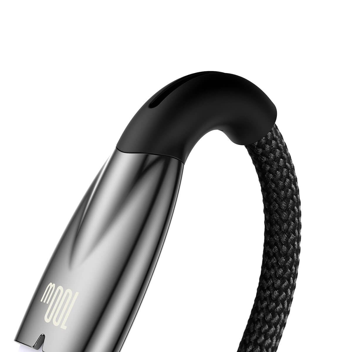 Baseus Glimmer Series PD 100W - Καλώδιο Δεδομένων και Φόρτισης Type C to USB 1M - Black - CADH000401