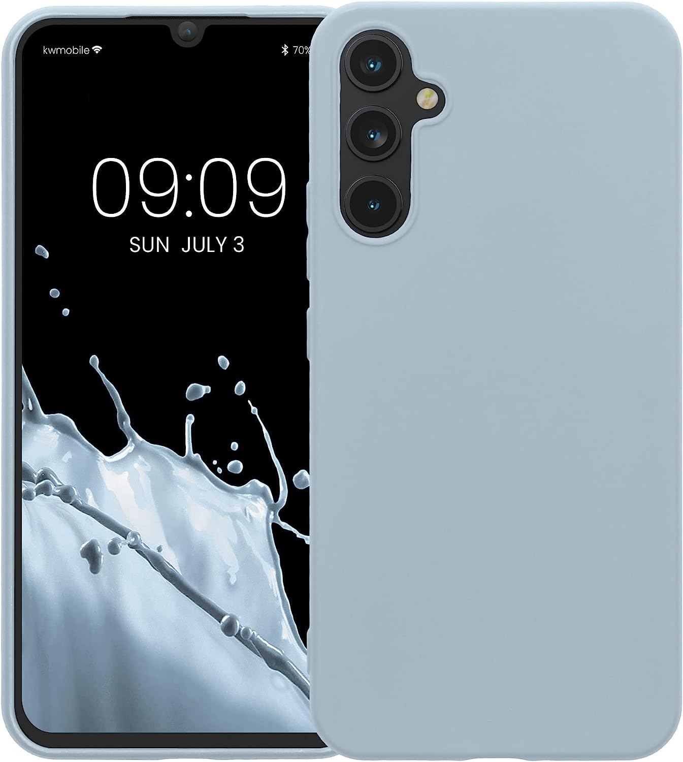 KW Samsung Galaxy A34 5G Θήκη Σιλικόνης TPU - Light Blue Matte - 60809.58