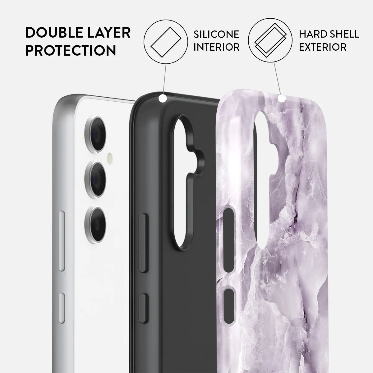 Burga Samsung Galaxy A55 5G Fashion Tough Σκληρή Θήκη - Black Currant