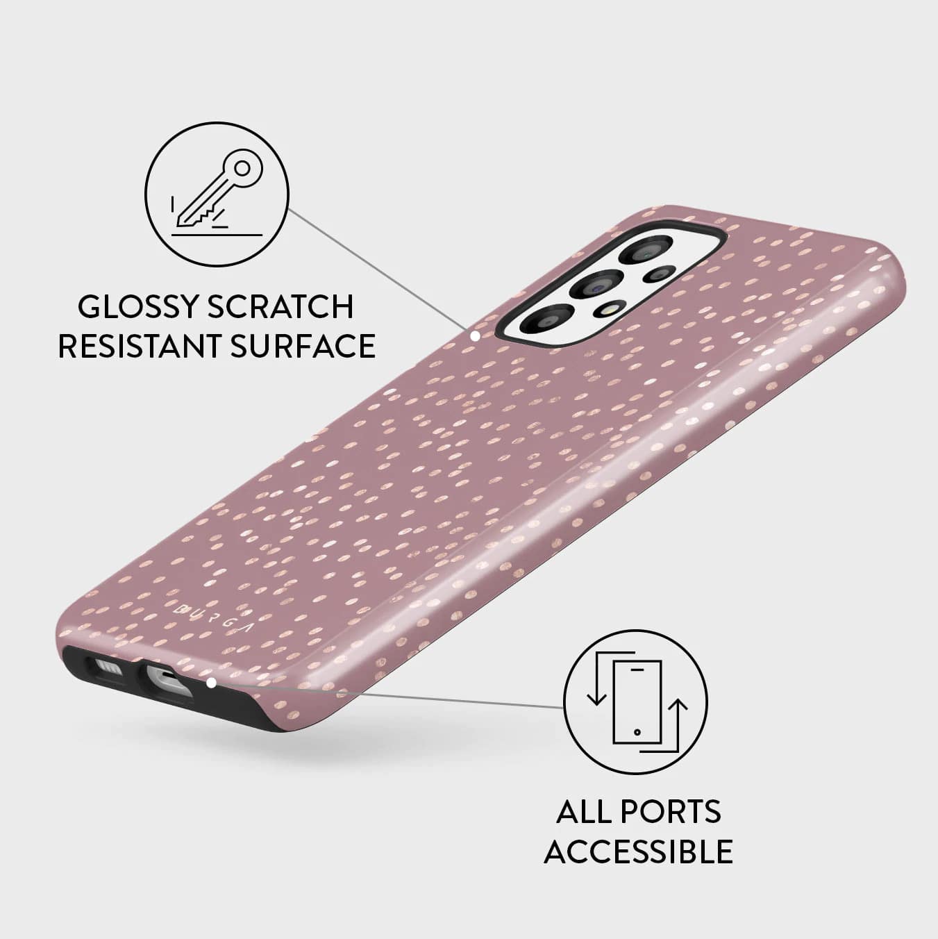Burga Samsung Galaxy A33 5G Fashion Tough Σκληρή Θήκη - Hot Cocoa