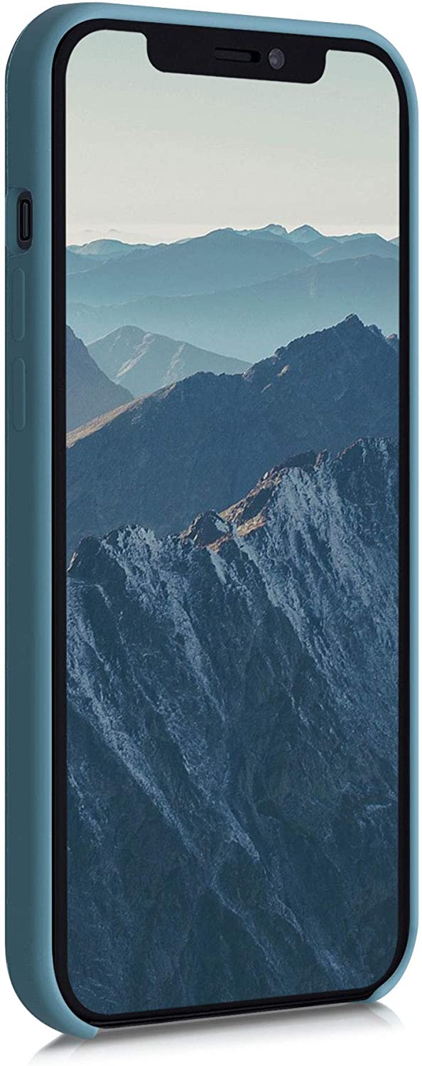 KW iPhone 12 Pro Max Θήκη Σιλικόνης Rubber TPU - Stone Blue - 52644.206
