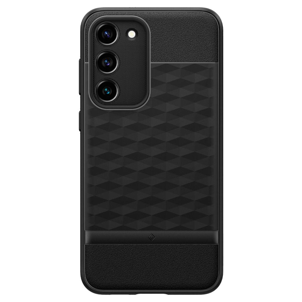 Caseology Samsung Galaxy S23+ Parallax Θήκη Σιλικόνης με Σκληρό Πλαίσιο - Matte Black
