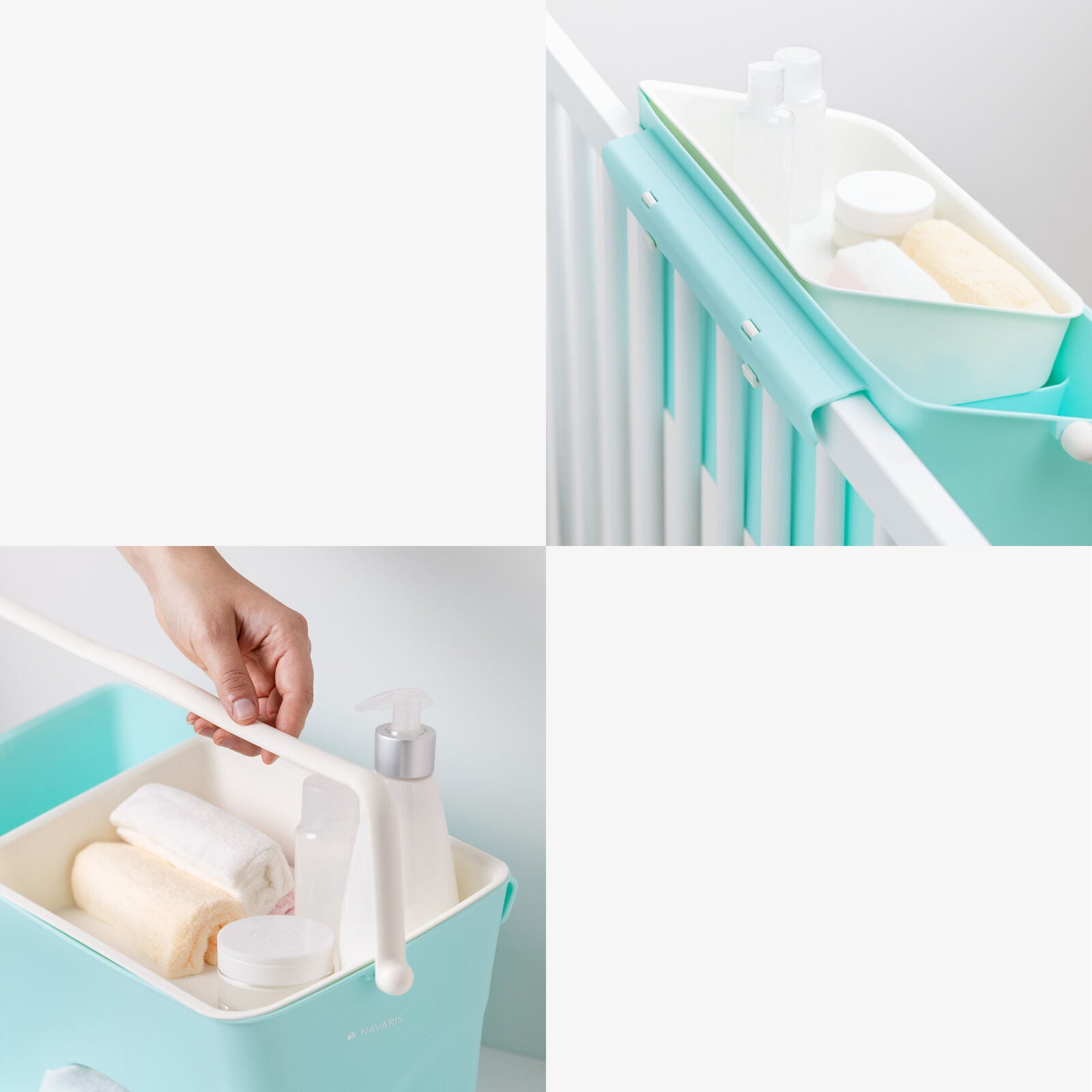 Navaris Καλάθι για Πάνες Μωρού - Ice Mint - 54602.01